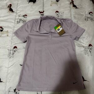 Nike Women's Light Purple Short Sleeve Polo